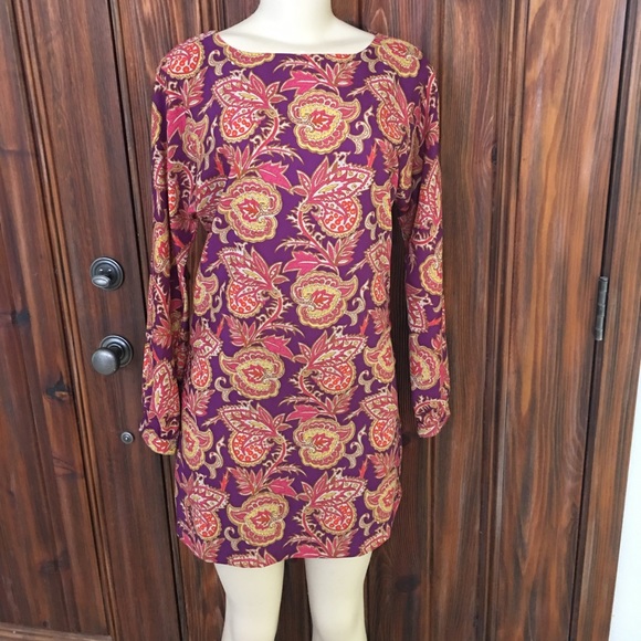 Ann Taylor Dresses & Skirts - Ann Taylor LOFT Paisley Long Sleeve Dress